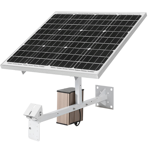 Solar panel with battery