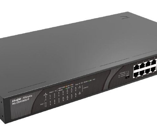 Ruijie-Reyee RG-ES118GS-P 16-Port Gigabit Unmanaged PoE/PoE+ Switch with 2 Gigabit SFP Uplink Ports