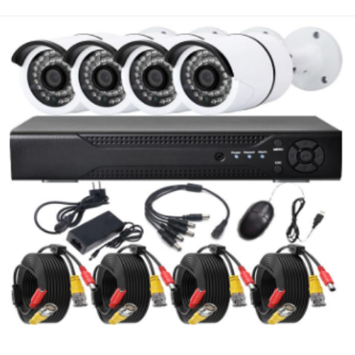 Ενσύρματο κιτ 4 Αναλογικών Bullet καμερών SecurityTech A4-412 FULLHD