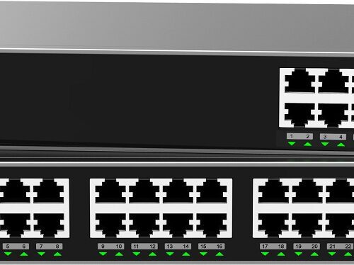 Grandstream GWN7813 24-Port Enterprise Layer 3 Managed Network Switch with 4x 10G SFP+ Uplink Ports