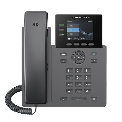 Grandstream GRP2611G 3-Line Gigabit Carrier-Grade IP Phone (with PoE)