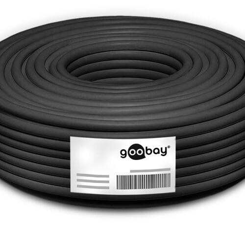 GOOBAY καλώδιο δικτύου 53867, CAT 7 S/FTP, Copper, 50m, μαύρο