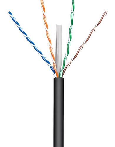 GOOBAY καλώδιο δικτύου 57293, CAT 6 U/UTP, CCA, έως 50m, 100m, μαύρο