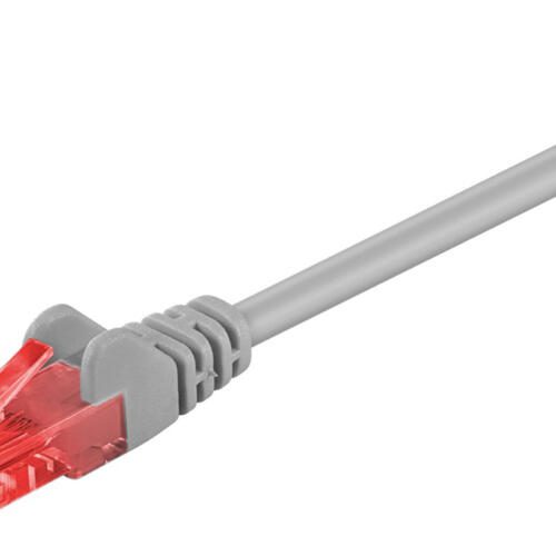 GOOBAY καλώδιο δικτύου 68434, CAT 6 U/UTP, CCA, 0.5m, γκρι