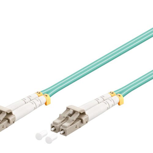 GOOBAY καλώδιο οπτικής ίνας LC-UPC 95753, Multimode OM3, 5m, τιρκουάζ