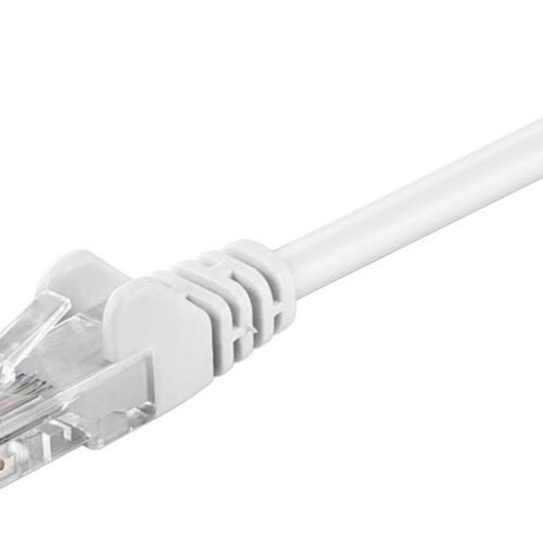 GOOBAY καλώδιο δικτύου 68501, CAT 5e U/UTP, CCA, 1m, λευκό