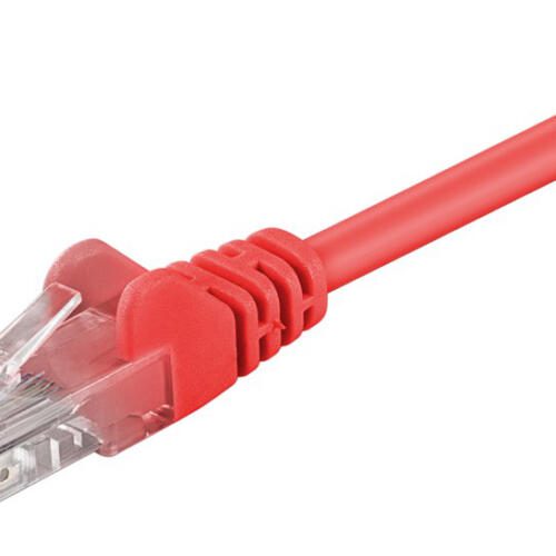 GOOBAY καλώδιο δικτύου 68344, CAT 5e U/UTP, CCA, 1m, κόκκινο