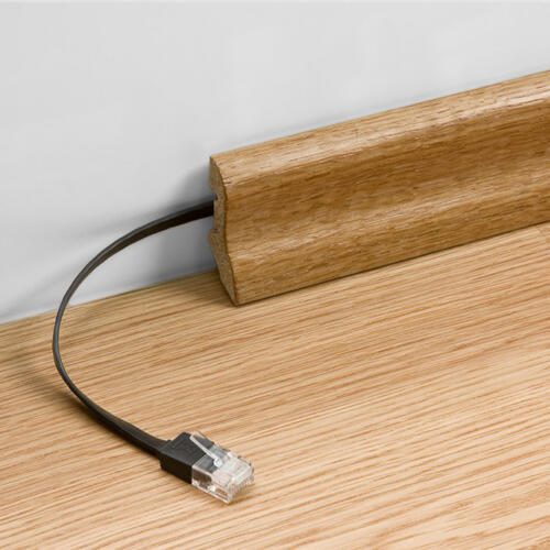 GOOBAY καλώδιο δικτύου 96380, CAT 6A U/UTP, flat, 500MHz, copper, 15m, λευκό