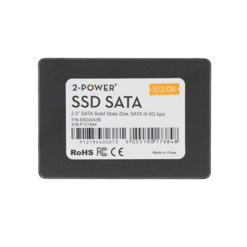 2-Power SSD 512GB 2.5'' SATA 6Gbps/7mm