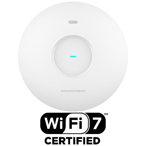 Grandstream GWN7672 Tri-Band 2x2:2 MU-MIMO Wi-Fi 7 Indoor Access Point with DL/UL OFDMA Technology and PoE+ Support